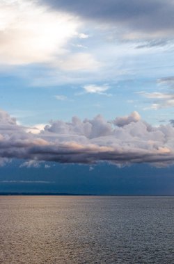 Borneo, clouds on the Brunei coast