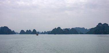 Halong, Vietnam, view of  the islets and stacks of Halong Bay
