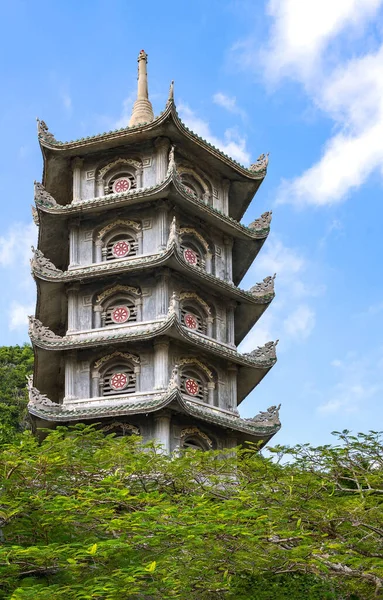 Danang Vietnam Vista Pagoda Del Templo Torre Loi Montaña Mármol — Foto de Stock