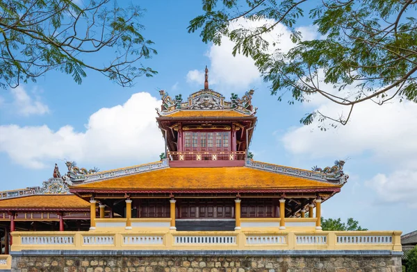 Hue Vietnam November 2019 Imperial Citadel Detail Imperial Royal Palace — Fotografia de Stock