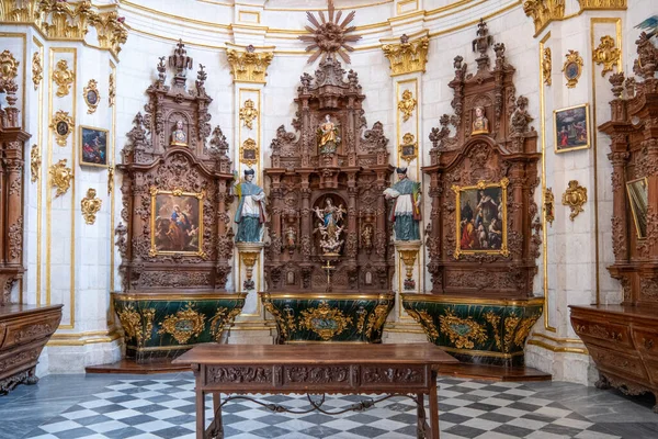 Burgos Spagna Giugno 2018 Gli Altari Lignei Della Sacrestia Principale — Foto Stock