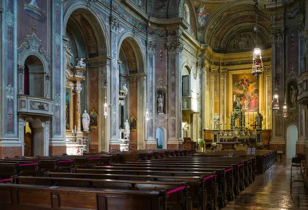 Riva Del Garda Italy March 2022 Nave Archpriest Church Chiesa — стокове фото