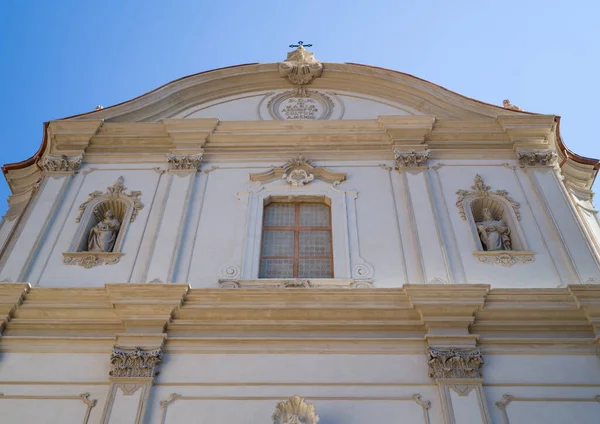 Riva Del Garda Italië Gevel Van Aartspriester Kerk Chiesa Arcipetale — Stockfoto