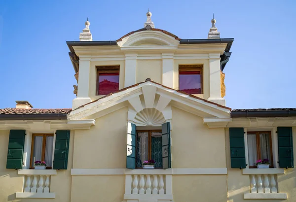 Italia Montagnana Arquitectura Estilo Veneciano Una Casa Casco Antiguo — Foto de Stock