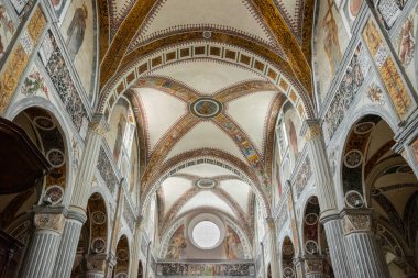Bobbio, İtalya - 24 Mayıs 2018 San Colombano Manastırı