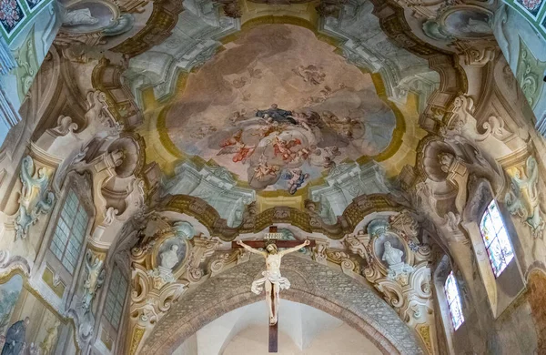 Bobbio Italien Maj 2018 Detaljer Freskerna Från 1500 Talet Klostret — Stockfoto