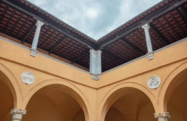 Gradara Italy May 2018 Internal Loggia Malatesta Fortress — Stock Photo, Image