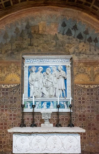 Gradara Italy May 2018 Altarpiece Luca Della Robbia Chapel Malatesta — Stockfoto