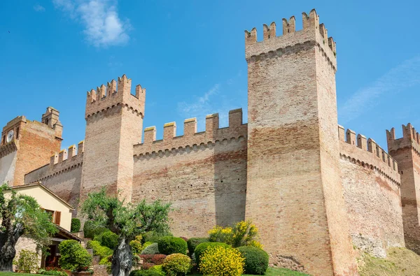 Італія Градара Вид Стіни Навколо Середньовічного Села — стокове фото