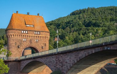 Miltenberg, Germany, the old Bridge Gate seen from the River Main