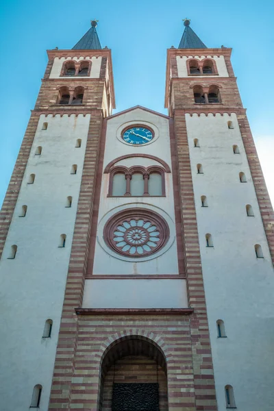 Germany, Wurzburg, the facade of the St. Kikian Cathedral