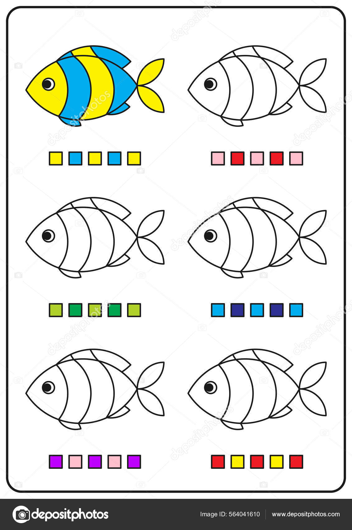 páginas para colorir instrutivas, jogos educativos para crianças