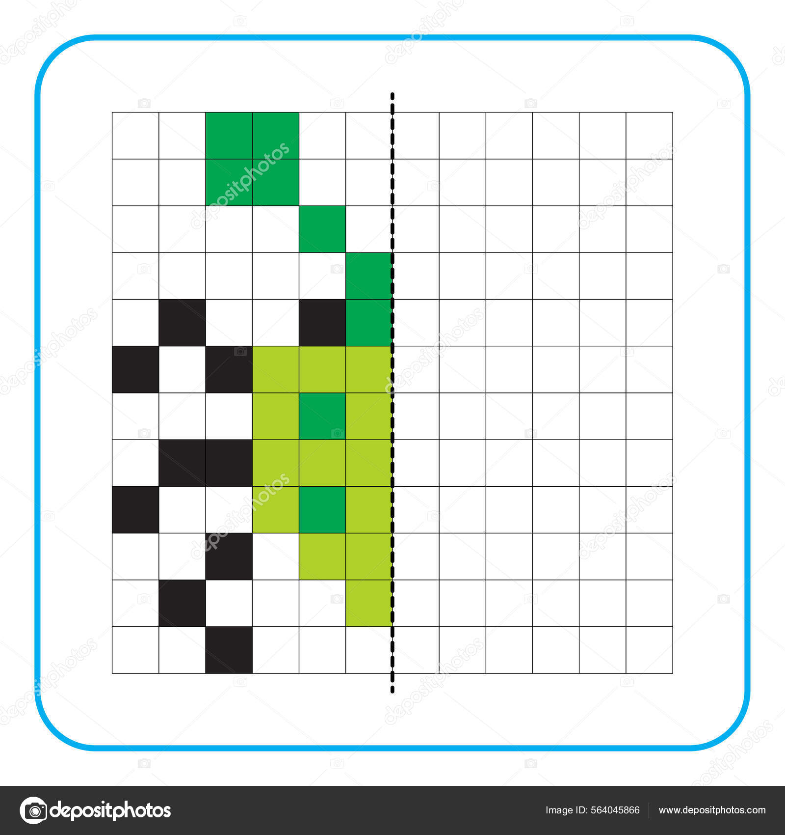 Completar a Imagem. Jogo Educacional Ilustração do Vetor