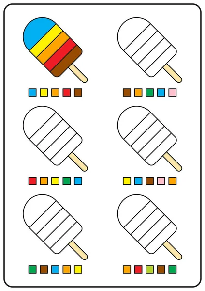 Páginas Para Colorear Juegos Educativos Para Niños Actividades Preescolares Hojas — Archivo Imágenes Vectoriales