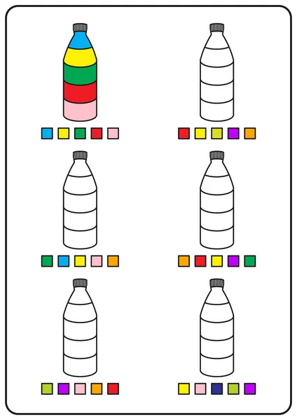 Páginas Colorir Instrucionais Jogos Educativos Para Crianças Planilhas  Atividades Pré imagem vetorial de Adpragus© 564040956