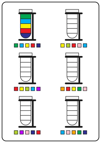 Páginas Para Colorear Instructivas Juegos Educativos Para Niños Hojas Trabajo — Archivo Imágenes Vectoriales