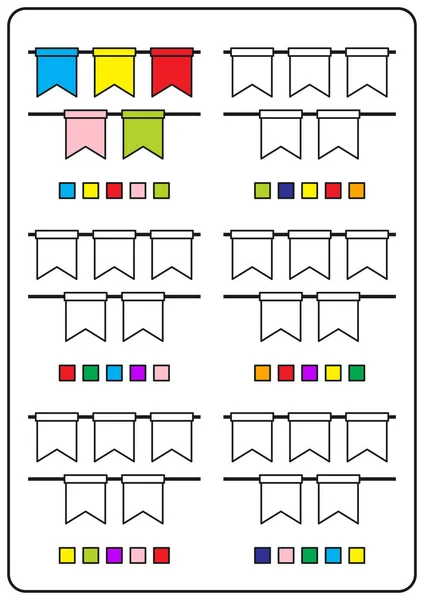 Páginas Colorir Instrucionais Jogos Educativos Para Crianças Planilhas  Atividades Pré imagem vetorial de Adpragus© 564040956