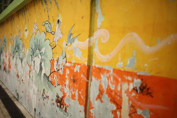 Wall Faded Color Graffiti — Stock Photo, Image