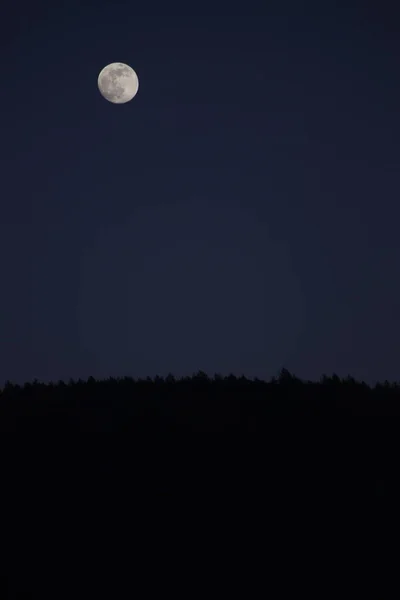 Luna Llena Noche Oscura — Foto de Stock