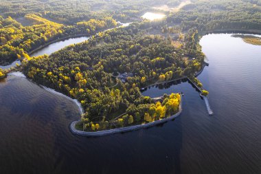 Ukrayna 'daki tebeşir ocağının yüksekliğinden bak..