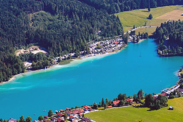 Uitzicht Het Blauwe Meer Bergen — Stockfoto