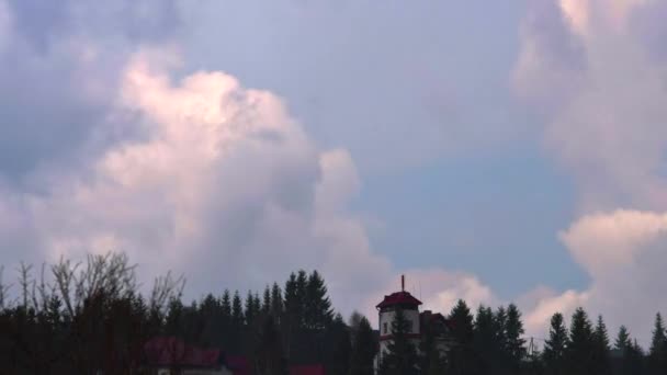 Accelerated Shooting Movement Clouds Hyperlapse Timelapse Clouds — Wideo stockowe