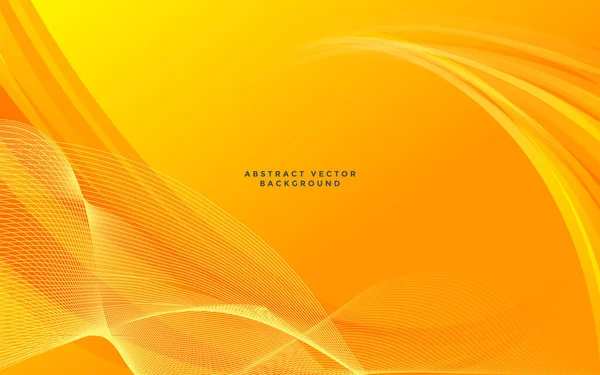 Orange Abstrakter Vektorhintergrund Wellendingen Vektorillustration — Stockvektor