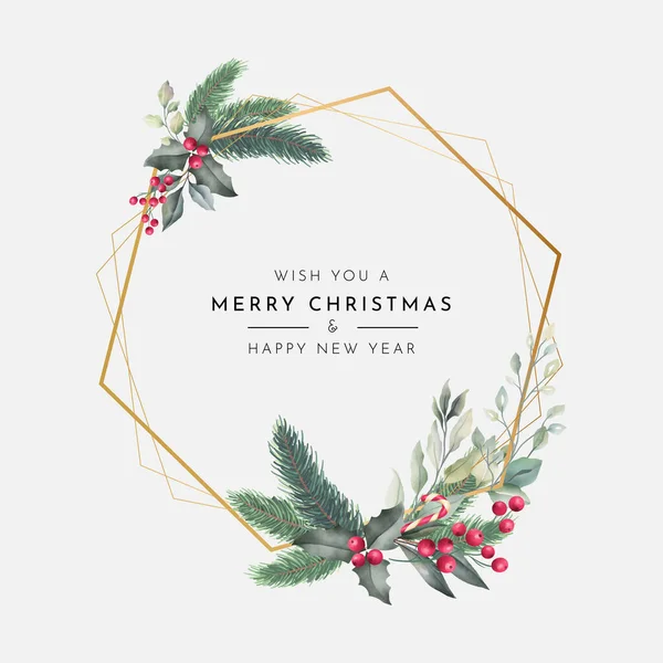 シンプルでクリーンなメリークリスマスのデザインベクトル エレガントなメリークリスマスと新年のデザインの背景 — ストックベクタ