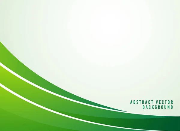Πράσινο Αφηρημένο Διάνυσμα Φόντο Πράσινη Κλίση Κυματοειδούς Φόντου — Διανυσματικό Αρχείο