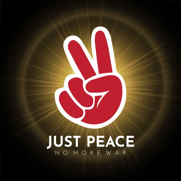Día Internacional Paz Detener Los Antecedentes Bélicos — Vector de stock