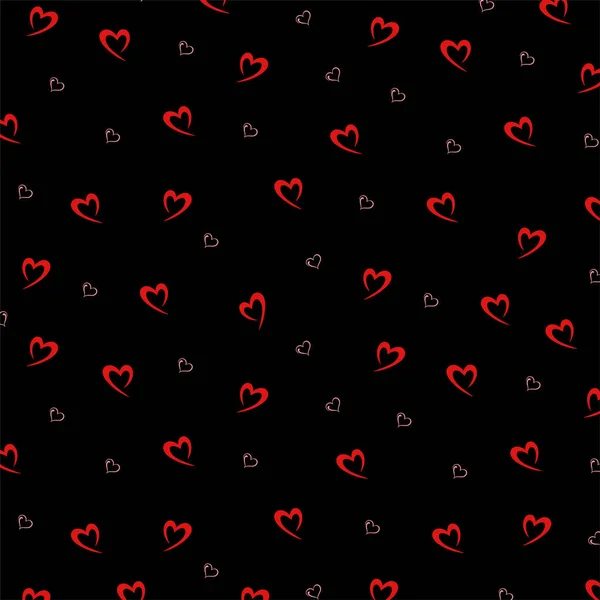 Élégant Propre Vecteur Motif Coeur Rouge Illustration Vectorielle Modèle Cardiaque — Image vectorielle