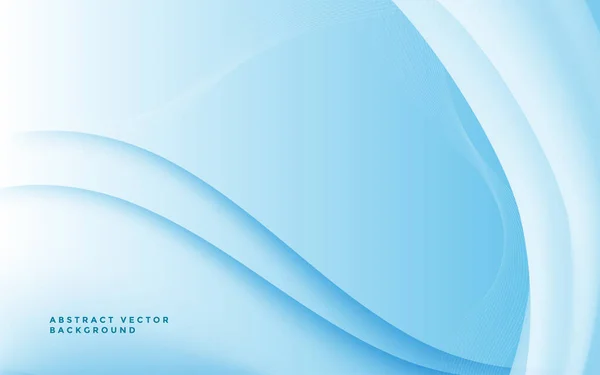 Elegantní Modré Vlny Dynamické Pozadí Modré Abstraktní Pozadí Čárami Vlnami — Stockový vektor