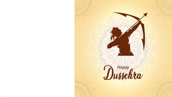 Nouveau Design Dussehra Festival Fond Vecteur Joyeux Fond Dussehra Jour — Image vectorielle