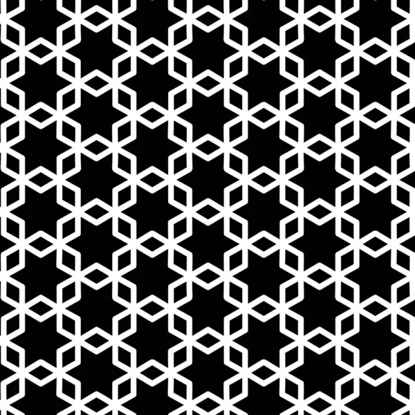 Seamless Polygonal Pattern Isolated Black Background Luxury Polygon Pattern Vector — Stock Vector