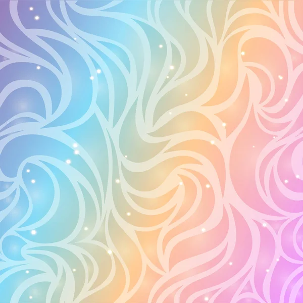 Abstraktes Wellenförmiges Pastell Design Hintergrundvektor — Stockvektor
