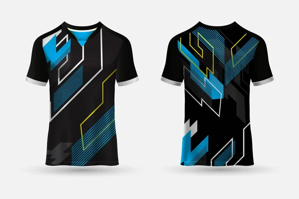 Novo Design Camiseta Esportes Camisa Abstrata Adequado Para Corridas Futebol — Vetor de Stock