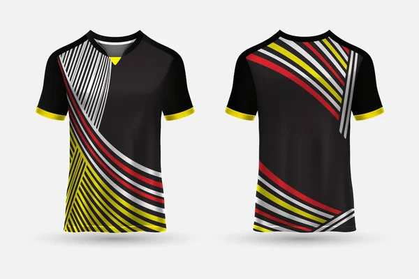 Design Shirt Sport Abstrakt Jersey Lämplig För Racing Fotboll Spel — Stock vektor