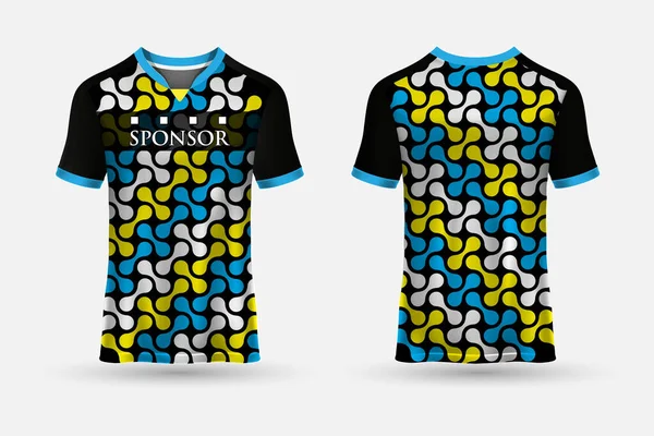 Design Shirt Sport Abstrakt Jersey Lämplig För Racing Fotboll Spel — Stock vektor