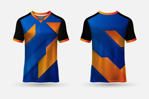 Desain Baru Shirt Olahraga Abstrak Jersey Cocok Untuk Balap Sepak - Stok Vektor