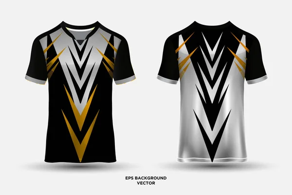 Fantastik Tuhaf Spor Forması Tasarımı Tişörtleri Yarış Futbol Oyun Motokros — Stok Vektör