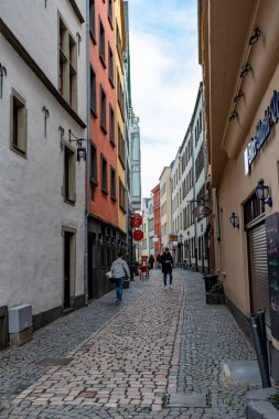 Köln, NRW, Almanya 01 31 2021, eski şehrin küçük bir caddesinde manzara