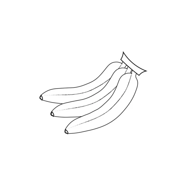 Modelo Vetor Logotipo Banana — Vetor de Stock