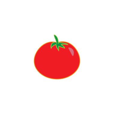 Domates logosu vektör tasarım şablonu