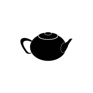 çaydanlık simgesi logo vektör tasarım şablonu