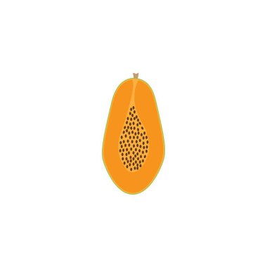 papaya logo ikon vektör tasarım şablonu