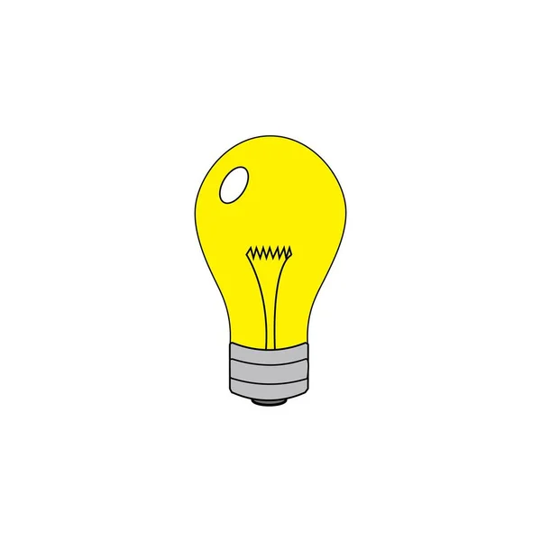 Lamp Logo Pictogram Vector Ontwerp — Stockvector