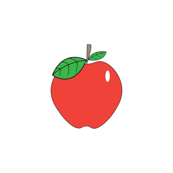 Ilustração Vetor Logotipo Apple Saudável —  Vetores de Stock