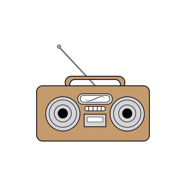 Радіо Логотип Іконка Векторний Шаблон — стоковий вектор