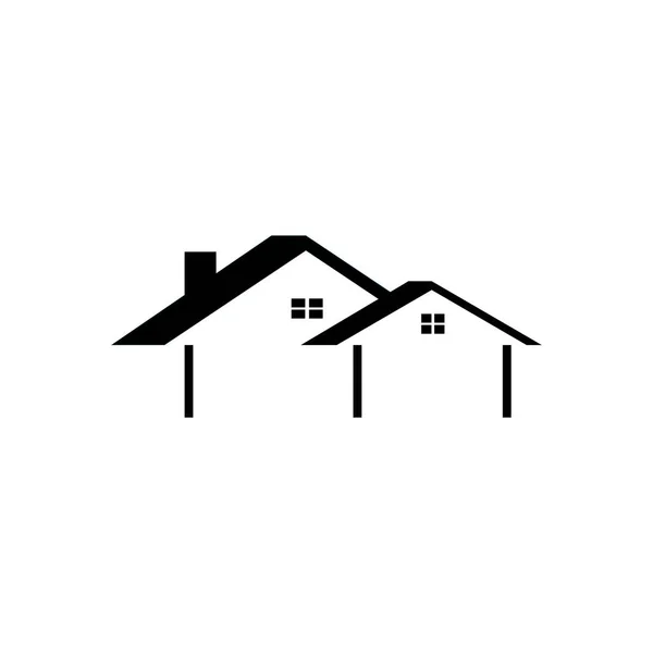 Σπίτι Εικονίδιο Λογότυπο Vektor Πρότυπο Σχεδιασμού — Διανυσματικό Αρχείο