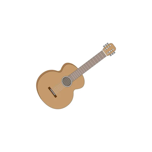 Guitar Logo Icon Design Template — Stok Vektör